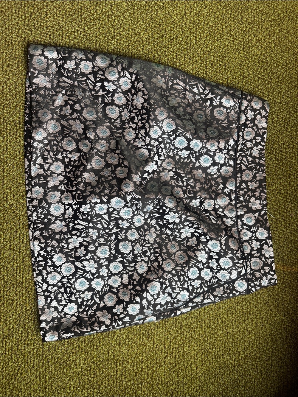 Lift Skirt w Pockets & Blue Black Floral Pattern SZ 0